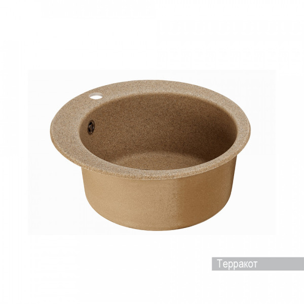 Мойка для кухни врезная Aquaton Иверия 470x470x190 терракот (1.A711.0.32I.V27.0)