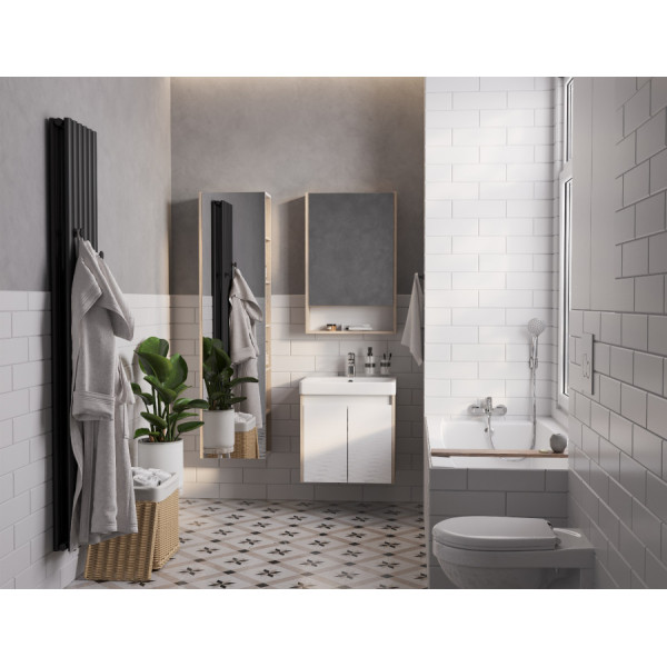 Тумба подвесная Aquaton Сканди 480x427x591 белый, дуб верона (1.A278.8.01S.DB2.0) Тумба подвесная Aquaton Сканди 480x427x591 белый, дуб верона (1.A278.8.01S.DB2.0)