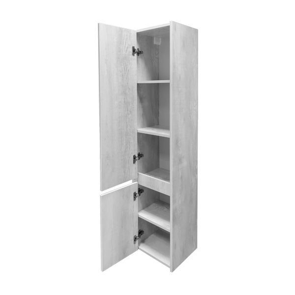 Пенал подвесной Comforty Бремен 350x350x1600 дуб белый (00004142376)