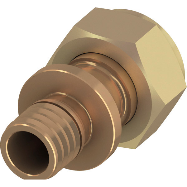 Соединение прямое с накидной гайкой TECEflex 25х1" ВР (бронза) (717605)