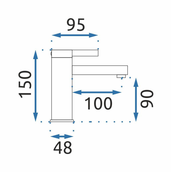 Смеситель для раковины REA Polo white/chrom (REA-B9941) Смеситель для раковины REA Polo white/chrom (REA-B9941)