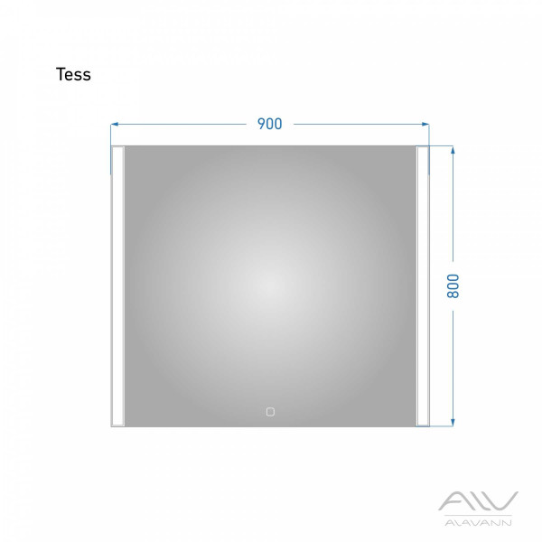 Зеркало с подсветкой Alavann Tess 90 Зеркало с подсветкой Alavann Tess 90
