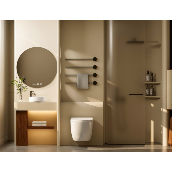 Комплект инсталляция с унитазом Abber Bequem с клавишей золото матовое (AC1100T-AC0105-AC0120MMG)