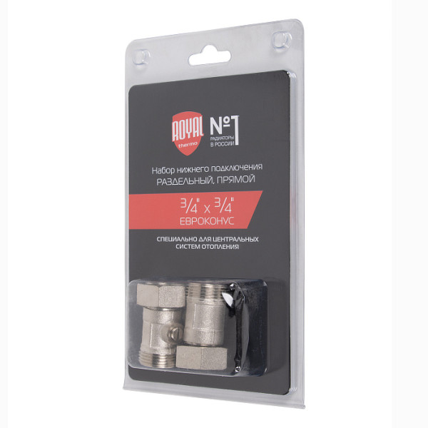 Комплект фитингов со встроенным шаровым краном Royal Thermo 3/4"х3/4"EK (RTE 07.0020) Комплект фитингов со встроенным шаровым краном Royal Thermo 3/4"х3/4"EK (RTE 07.0020)