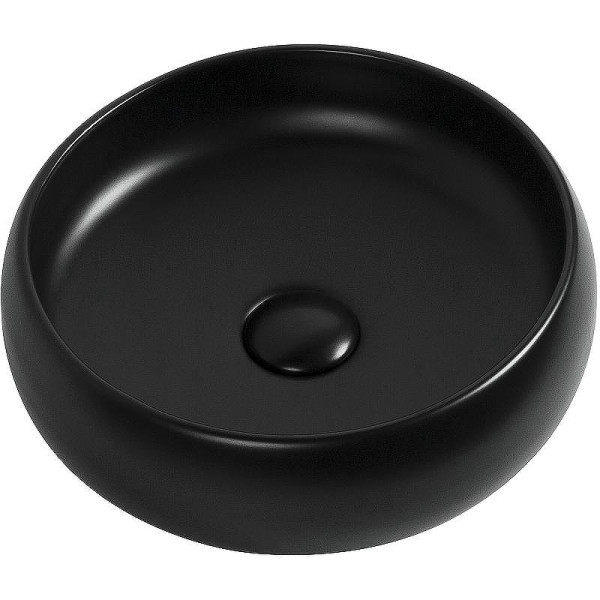 Раковина накладная Aquanet ROUND-1-MB 36х36х13 черная матовая (273680)