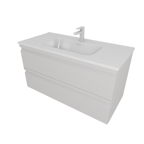 Тумба подвесная Aquatek 1010x460x545 серый туман (AQ77100-LG)