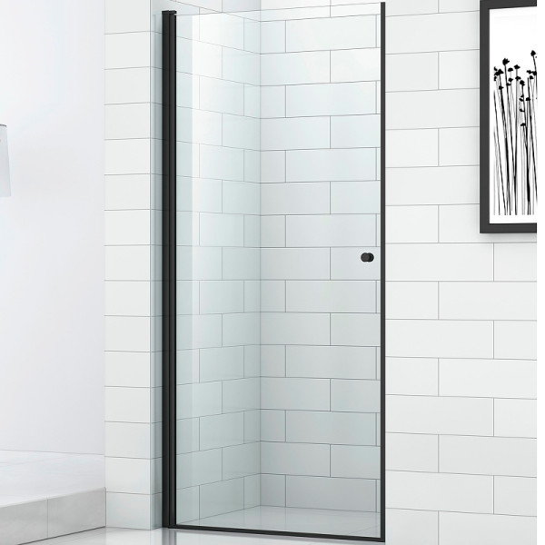 Душевая перегородка Cezares Eco 70x190 стекло прозрачное, профиль черный (ECO-O-B-1-70-C-NERO)