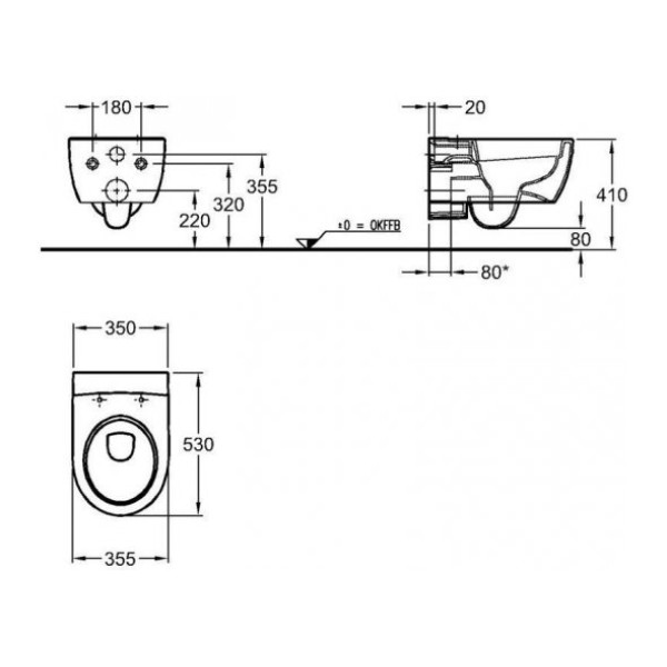 Унитаз подвесной Geberit Icon белый (204060000)