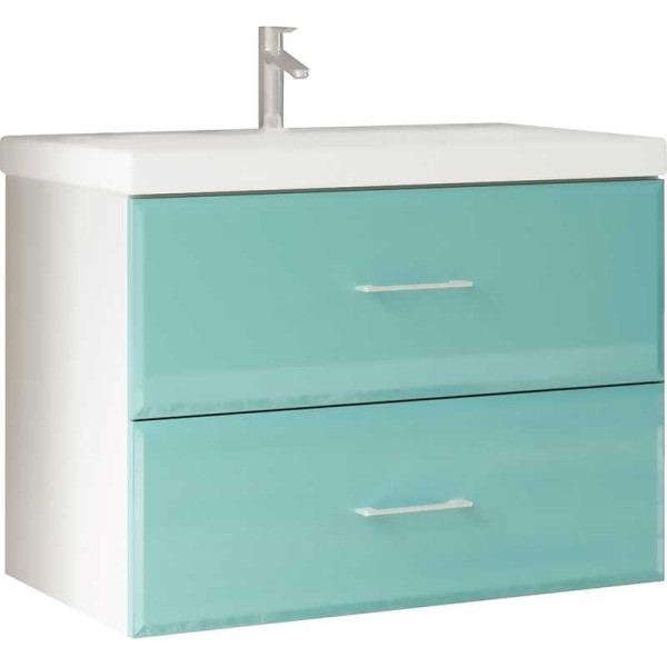 Тумба подвесная Marka One Релинг 600*450*750 бирюзовая (У69535) Тумба подвесная Marka One Релинг 600*450*750 бирюзовая (У69535)