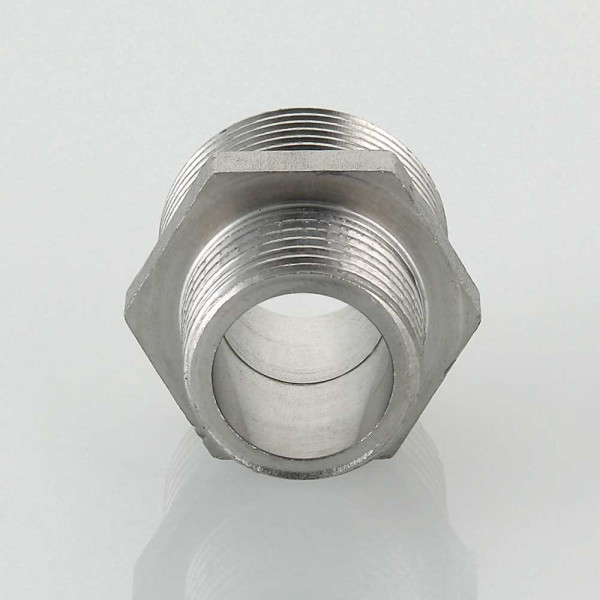 Ниппель переходной Valtec 1/2"*3/4" (нерж.ст.) (VTi.580.I.0504)