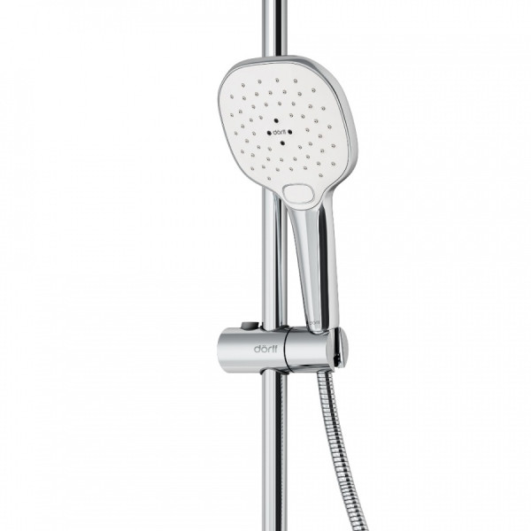 Душевой гарнитур Dorff Prime с душевым набором хром, белый (D0140000)