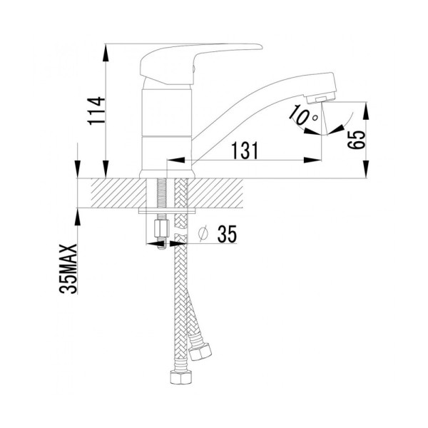 Смеситель для раковины Lemark Pramen (LM3307C)