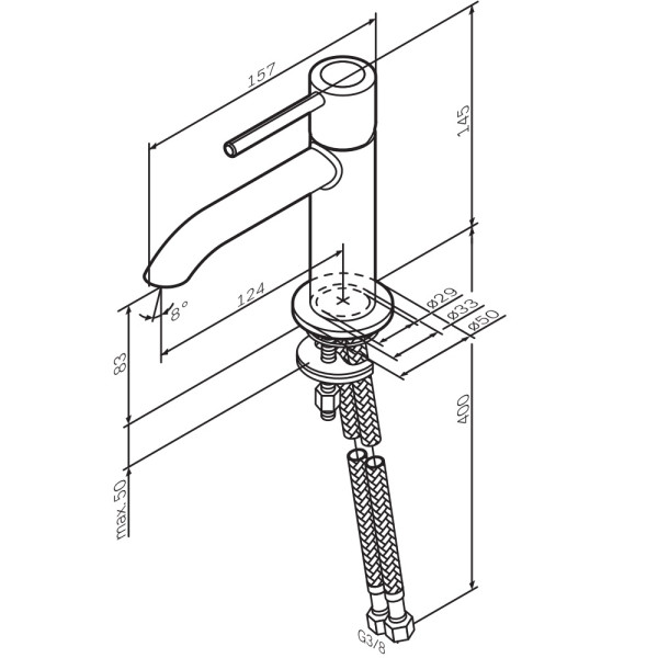 Смеситель для раковины AM.PM Libre хром (F6002100) Смеситель для раковины AM.PM Libre хром (F6002100)