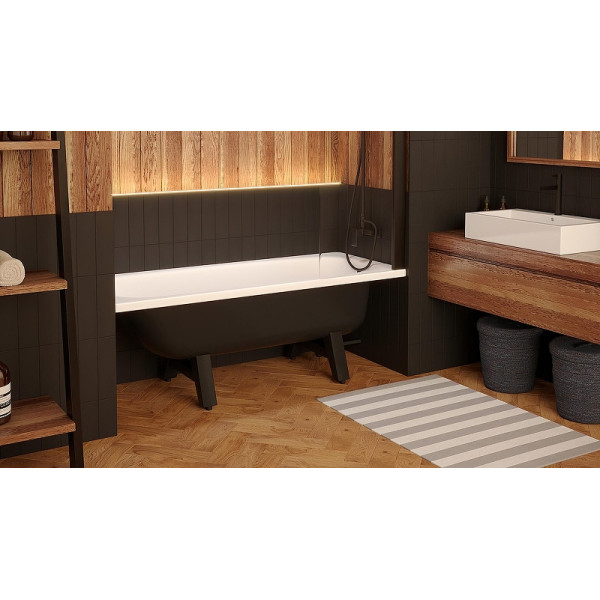 Ванна стальная ВИЗ Reimar 150x70 форма Сома с каркасом ОР-01205 (R-56901)