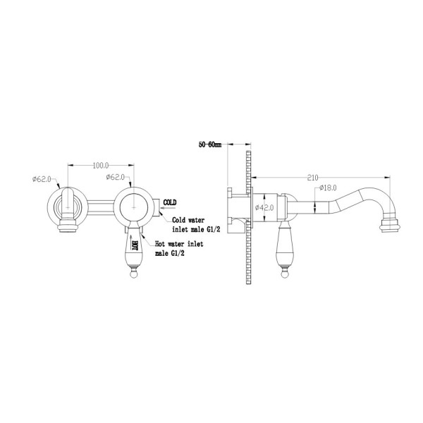 Смеситель для раковины Boheme Imperiale Ripresa золотой (327)