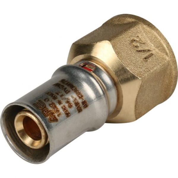 Соединение прямое 16*1/2"В Stout (пресс, латунь) SFP-0002-001216 Соединение прямое 16*1/2"В Stout (пресс, латунь) SFP-0002-001216