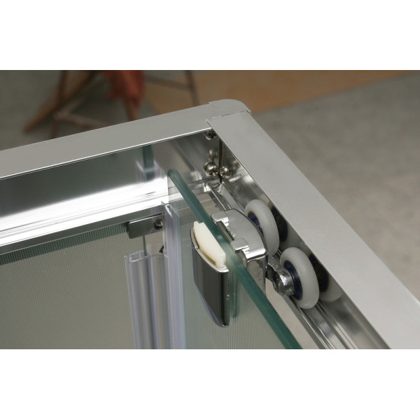 Душевой уголок BelBagno Uno 120x90x185 стекло прозрачное, профиль хром (UNO-AH-1-120/90-C-Cr)