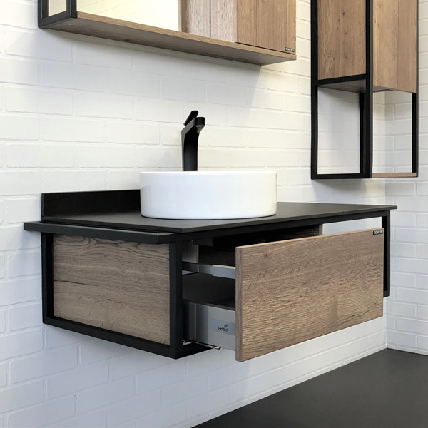 Тумба подвесная Comforty Лима 945x390x520 антрацит матовый (00-00001458) Тумба подвесная Comforty Лима 945x390x520 антрацит матовый (00-00001458)