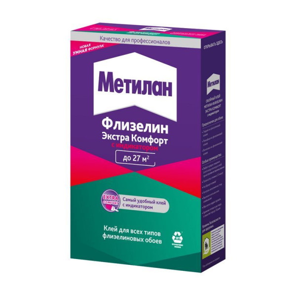 Клей обойный Метилан Флизелин Экстра Комфорт с индикатором 150 г. (3003722)
