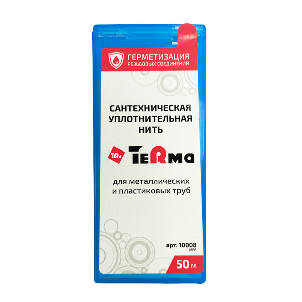Нить уплотнительная для герметизации резьбовых соединений 50 м TeRma (10008) Нить уплотнительная для герметизации резьбовых соединений 50 м TeRma (10008)