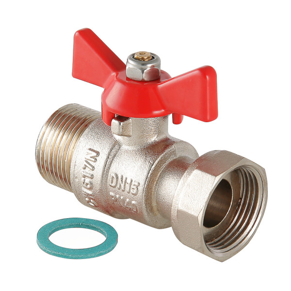 Кран 1/2" ВН шаровый с накидной гайкой Valtec (красная бабочка) VT.260.N.0404 Кран 1/2" ВН шаровый с накидной гайкой Valtec (красная бабочка) VT.260.N.0404