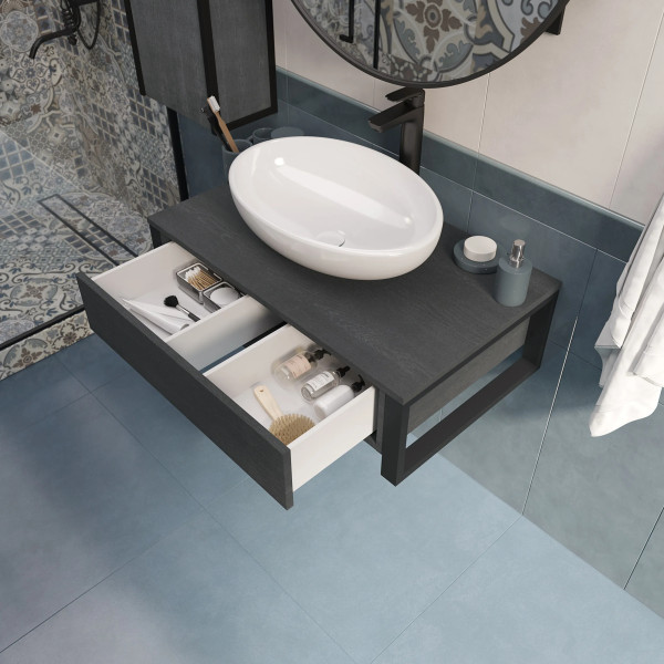 Тумба подвесная 1Marka Grundge Loft 800x480x255 секвойя (Ц0000031981)