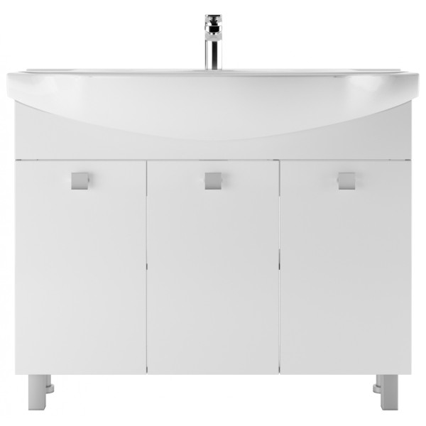 Тумба напольная Элеганс 105 Мега без ящика Айсберг Домино (DM4603T) Тумба напольная Элеганс 105 Мега без ящика Айсберг Домино (DM4603T)