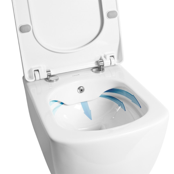 Унитаз подвесной Creavit Elegant 37x51,3x35 белый (EG321-11CB00E-0000)