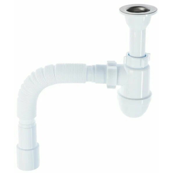 Сифон 40 мм. бутылочный АНИ с литым выпуском 1 1/2"*70 мм. с гибкой трубой 40*40/50 АНИ пласт (C0515) Сифон 40 мм. бутылочный АНИ с литым выпуском 1 1/2"*70 мм. с гибкой трубой 40*40/50 АНИ пласт (C0515)