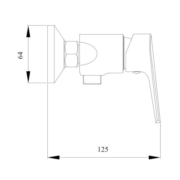 Смеситель для душа Aquanika Eco хром (AQE2001CR)