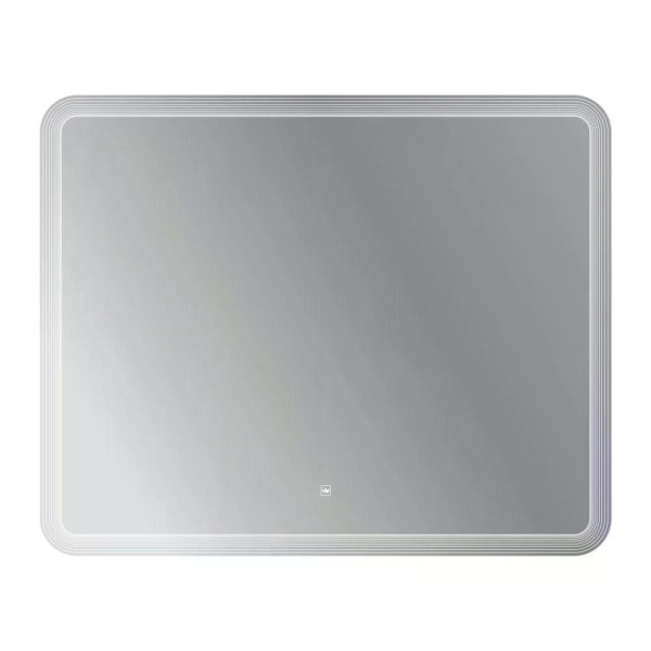 Зеркало Cezares 1000x800x30 с лазерной гравировкой контурной подсветкой и сенсорным выключателем 12V 220-240V (CZR-SPC-DUET-1000-800-LED-TCH)