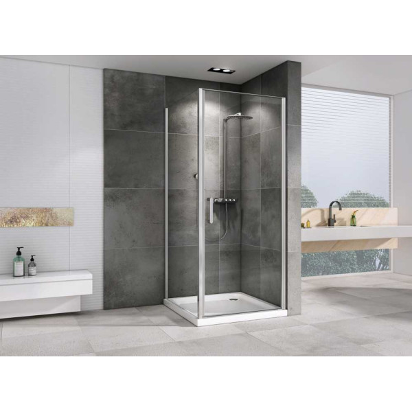 Душевой уголок Abber Sonnenstrand 85x70 стекло прозрачное, профиль профиль хром (AG04070-S85)