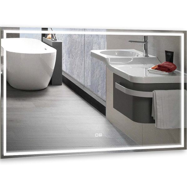 Зеркало Azario Ливия 120x80 - 2 сенсорный выключатель+двойной подогрев (ФР-00001767)