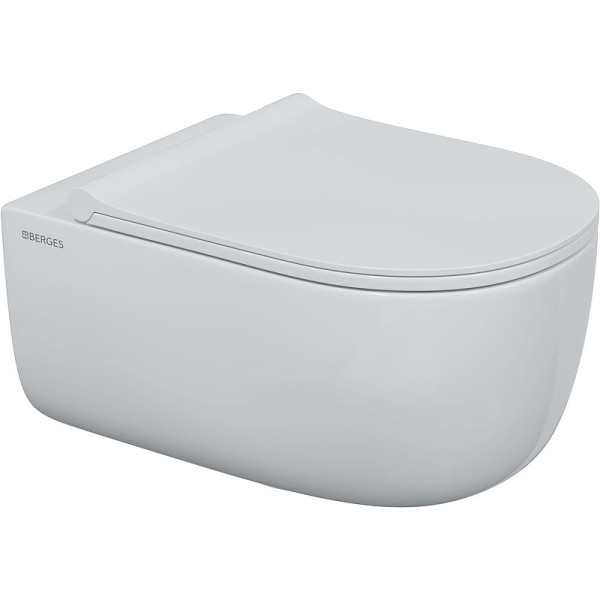 Унитаз подвесной Berges Ego XL 540*360*330 белый (082138) Унитаз подвесной Berges Ego XL 540*360*330 белый (082138)
