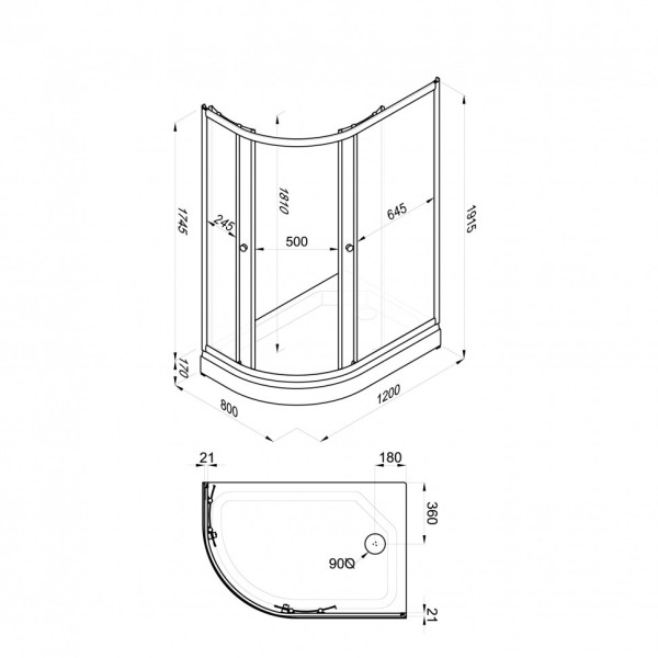 Душевое ограждение Triton Коралл 120x80 правосторонняя стекло матовое профиль белый (DK390) Душевое ограждение Triton Коралл 120x80 правосторонняя стекло матовое профиль белый (DK390)