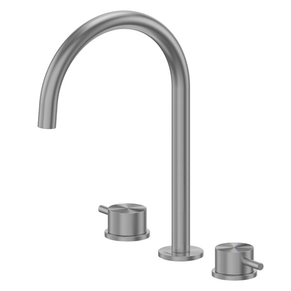 Смеситель для раковины Abber Wasser Kreis 316 оружейная сталь брашированная (AF8108BGG-M)