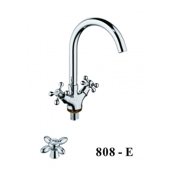 Смеситель для кухни Dlin хром (D153808-E) Смеситель для кухни Dlin хром (D153808-E)