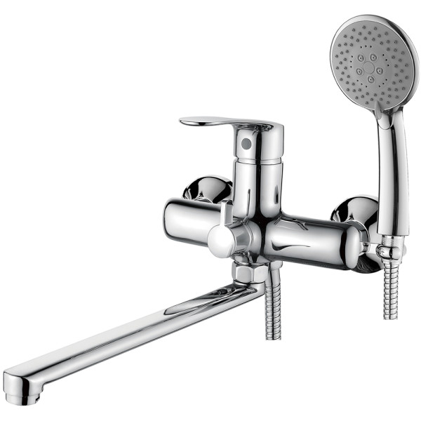 Смеситель для ванны и душа Ledeme с душевым гарнитуром (L2272)