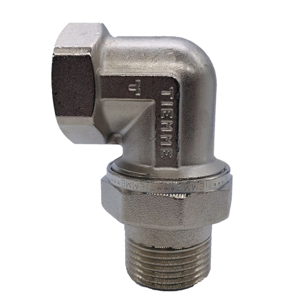 Сгон угловой (американка) 1" ВН с O-RING Tiemme (никель) (1500250 / 1565N000606) Сгон угловой (американка) 1" ВН с O-RING Tiemme (никель) (1500250 / 1565N000606)