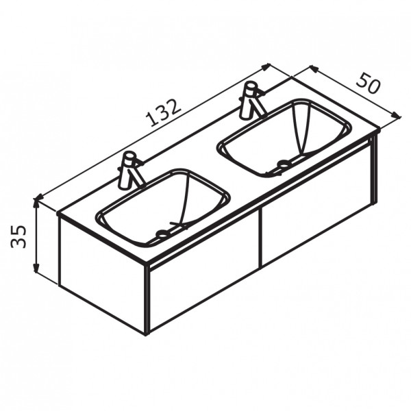 Тумба подвесная Orka Lisbon 1320x500x350 с раковиной кашемировый матовый (5001441) Тумба подвесная Orka Lisbon 1320x500x350 с раковиной кашемировый матовый (5001441)