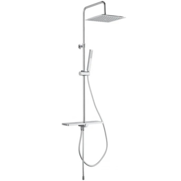 Душевой гарнитур Aquanet Pragmatic S с полочкой (AF430-70-S-C)