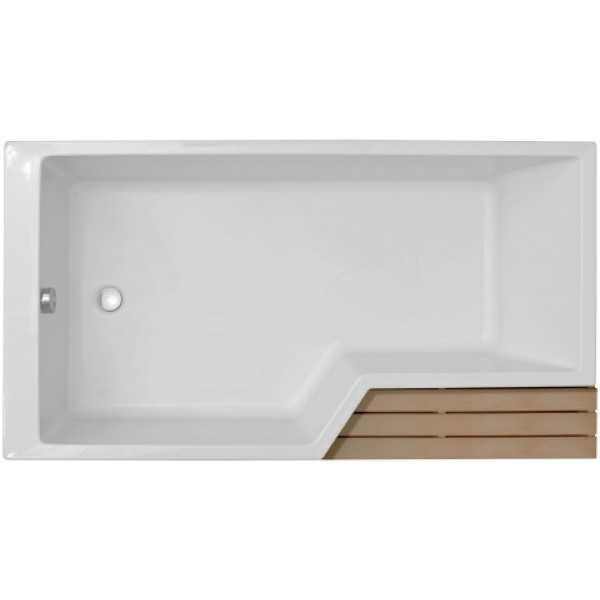 Ступень для ванны Jacob Delafon Bain-Douche 120x19 белый (E6D001-00)