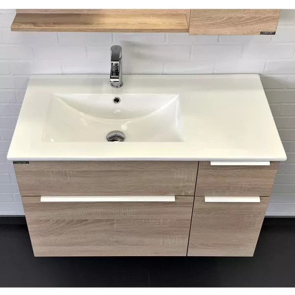 Тумба подвесная Comforty Варна 900x150x800 дуб сонома (00-00009919)