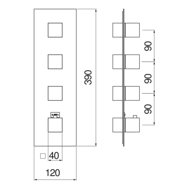 Смеситель для ванны и душа Nobili Seven хром (WE00104/QCR) Смеситель для ванны и душа Nobili Seven хром (WE00104/QCR)