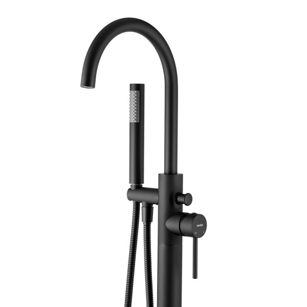 Смеситель напольный Swedbe Spira черный (4000B)
