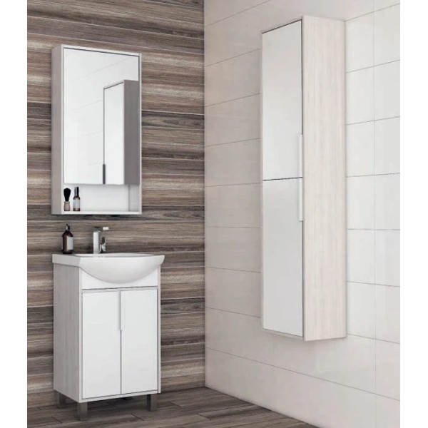 Тумба-умывальник Aquaton Рико 50/1WH207781 Раковина Смайл 50 (1A2124K1RIB90)