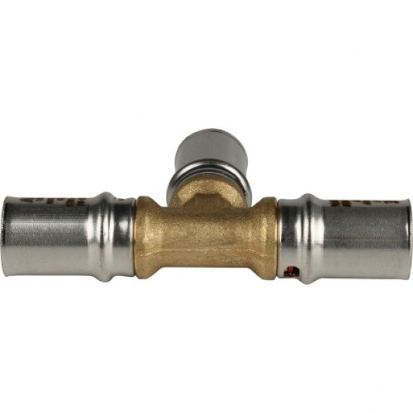 Тройник Stout 16x16x16 латунь (пресс) STOUT (SFP-0006-161616)
