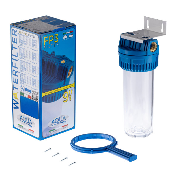 Фильтр колбовый Гейзер AQUA FP3 3/4" 10SL (прозрачный, для холодной воды) (50507) Фильтр колбовый Гейзер AQUA FP3 3/4" 10SL (прозрачный, для холодной воды) (50507)