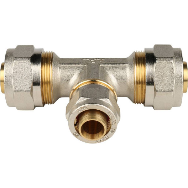 Тройник 26x20x26 Stout (обжим) (SFS-0010-262026)