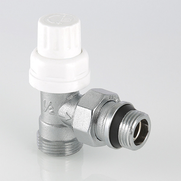 Клапан термостатический угловой 1/2"*3/4"(18) евроконус Valtec VT.031.NER (с уплотн. кольцом) (VT.031.NER.04)